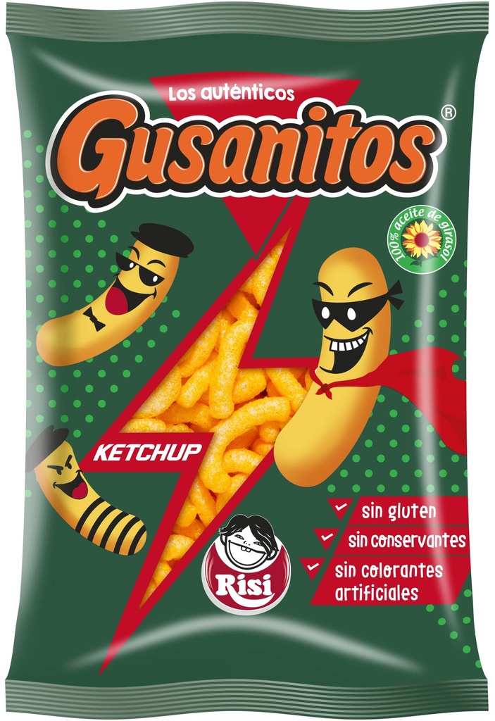 GUSANITOS  KETCHUP 85 g x 8 u