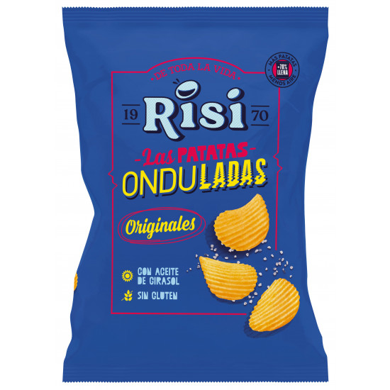 PATATAS ONDULADAS ORIGINALES 125GR X 9U