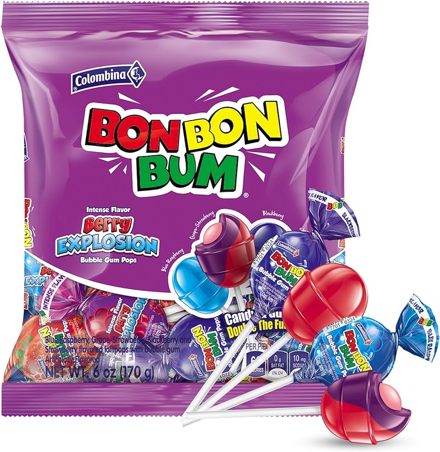 Bon Bon Bum BERRY EXPLOSION BOTE 100un