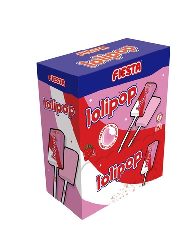 Lolipop fresa 100un