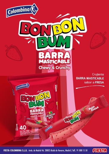 Bom bom bum barrita Crunchy 40un